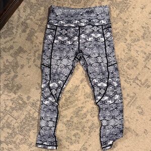 ZYIA  Black and Gray Snakeskin Leggings